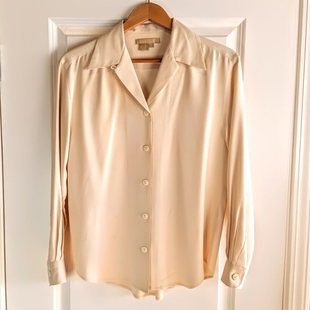 Studio 121 Cream Silk Blouse